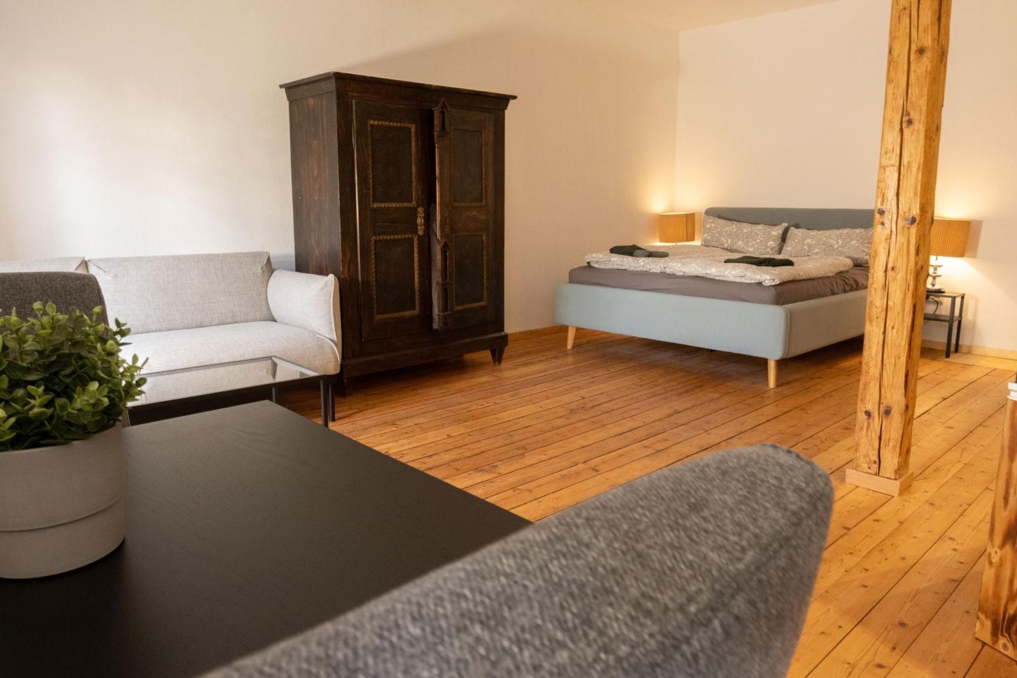 Loft Apartment Mit Grosser Badewanne B Mugeln Luaran gambar